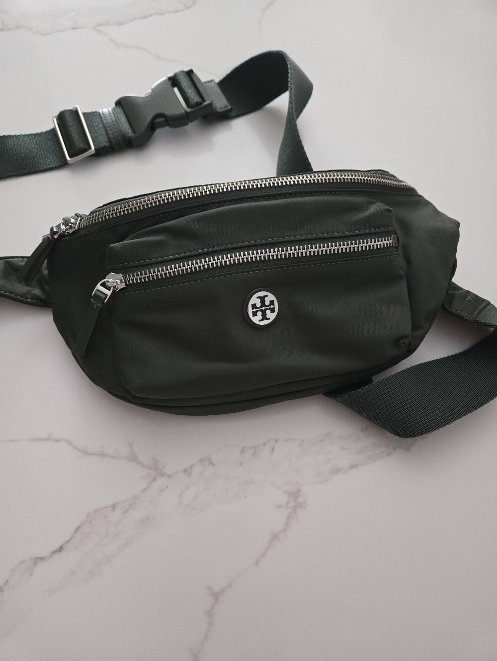 Tory Burch Green Nylon Belt Bag - Picture 2 of 5